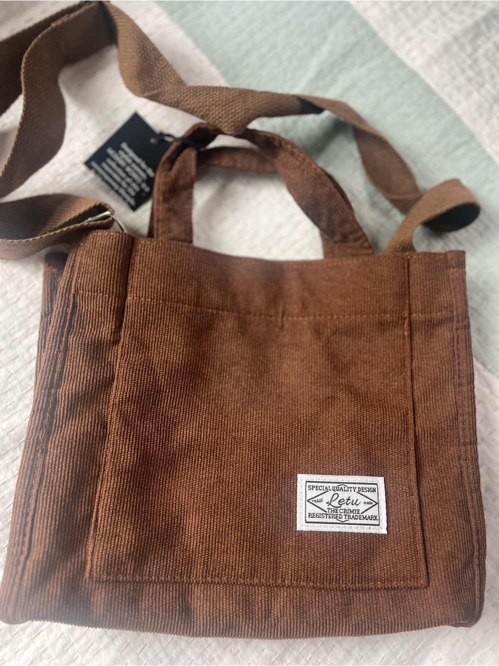 Corduroy Casual Women's Tote Shoulder Bag Retro Art Canvas
Bags